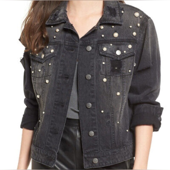 The Style Between Us Embellished Black Denim Jacket - Picture 2 of 12